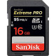 Memorias  SanDisk  16 GB  95 MB/s  90 MB/s  
