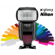 Flashes de zapata  58 (ISO 100, 180mm)  Nikon  Gloxy  