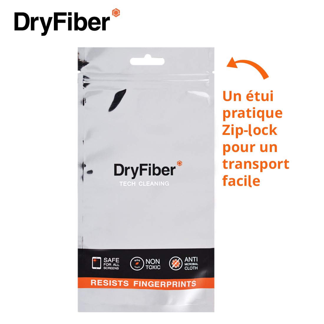 DryFiber Chiffon de nettoyage microfibre pour Canon Powershot A60