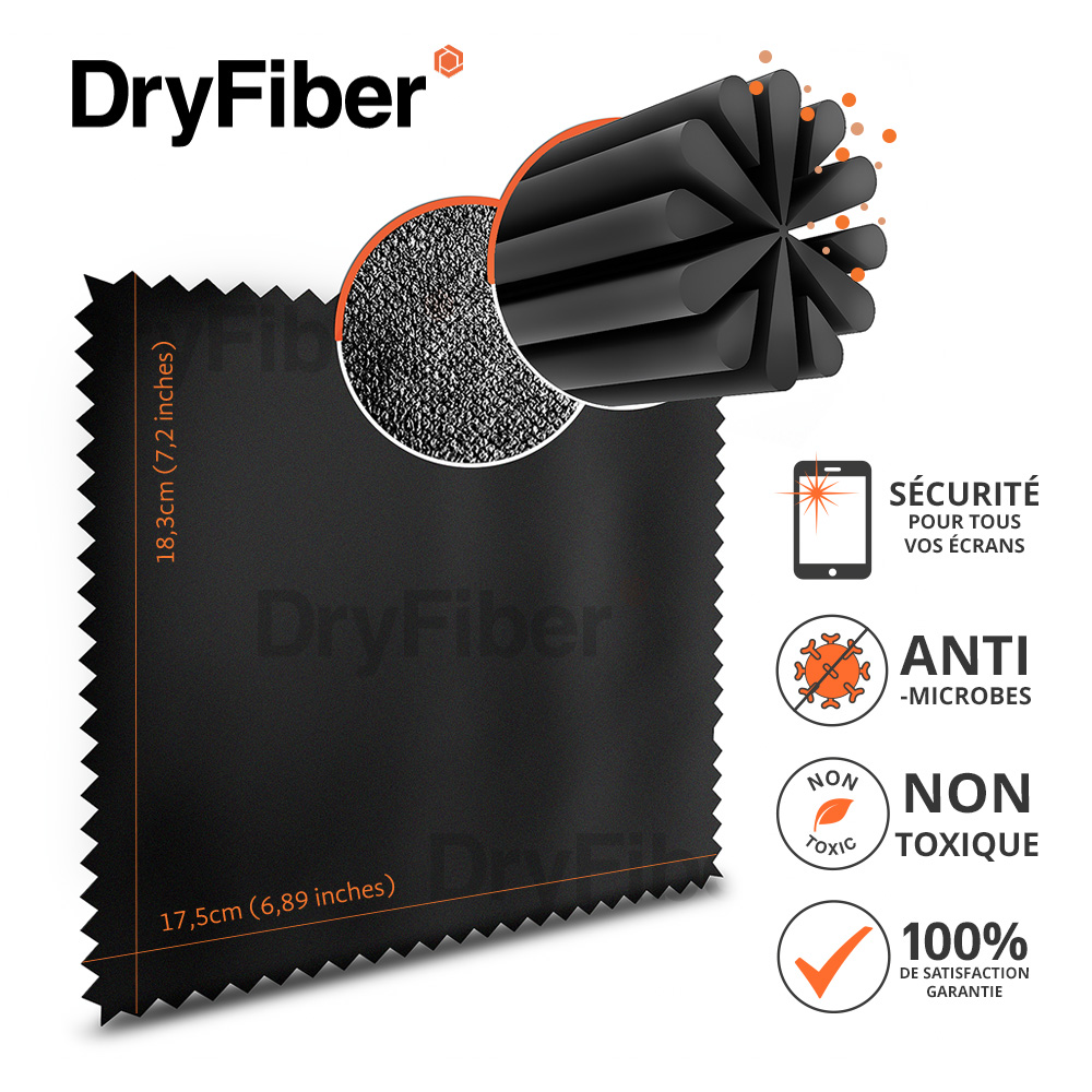 DryFiber Chiffon de nettoyage microfibre pour Olympus OM SYSTEM Tough TG-7