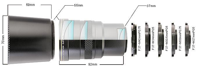 Raynox HDP-7700ES Telephoto for Canon MVX10i