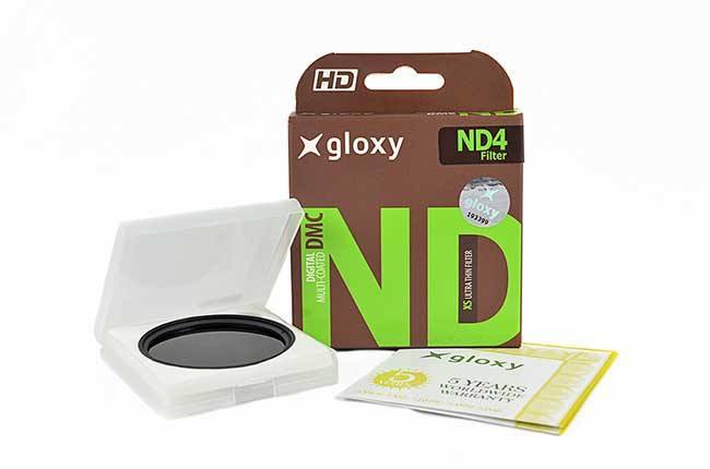 Gloxy ND4 filter for Sony Alpha A55