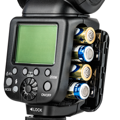 Flash Gloxy GX-F1000 TTL HSS + Batterie externe Gloxy GX-EX2500 pour Nikon D2HS